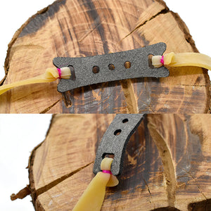 Rosy Brown Marksman® 1.5MM Powerful Fast Rebound 24CM Slingshot Replacement Flat Rubber Band Natural Latex Catapult Gulel Rubber Bands INDIAN SLINGSHOT