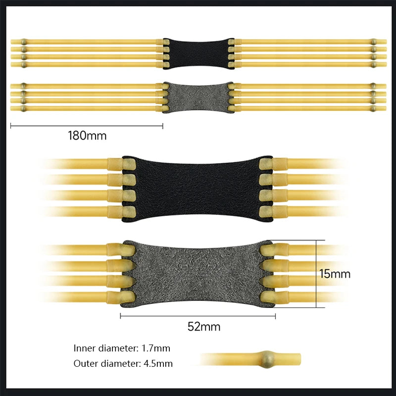 Dark Khaki 1745/2050 High Elastic Durable Round Rubber SYQT