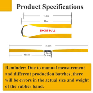 Orange 17CM Length Short Pull Rubber Band 0.55MM-1.0mm Thickness High Quality Slingshot Catapult Accessories and Replacement Flat Bands - 1 Piece INDIAN SLINGSHOT