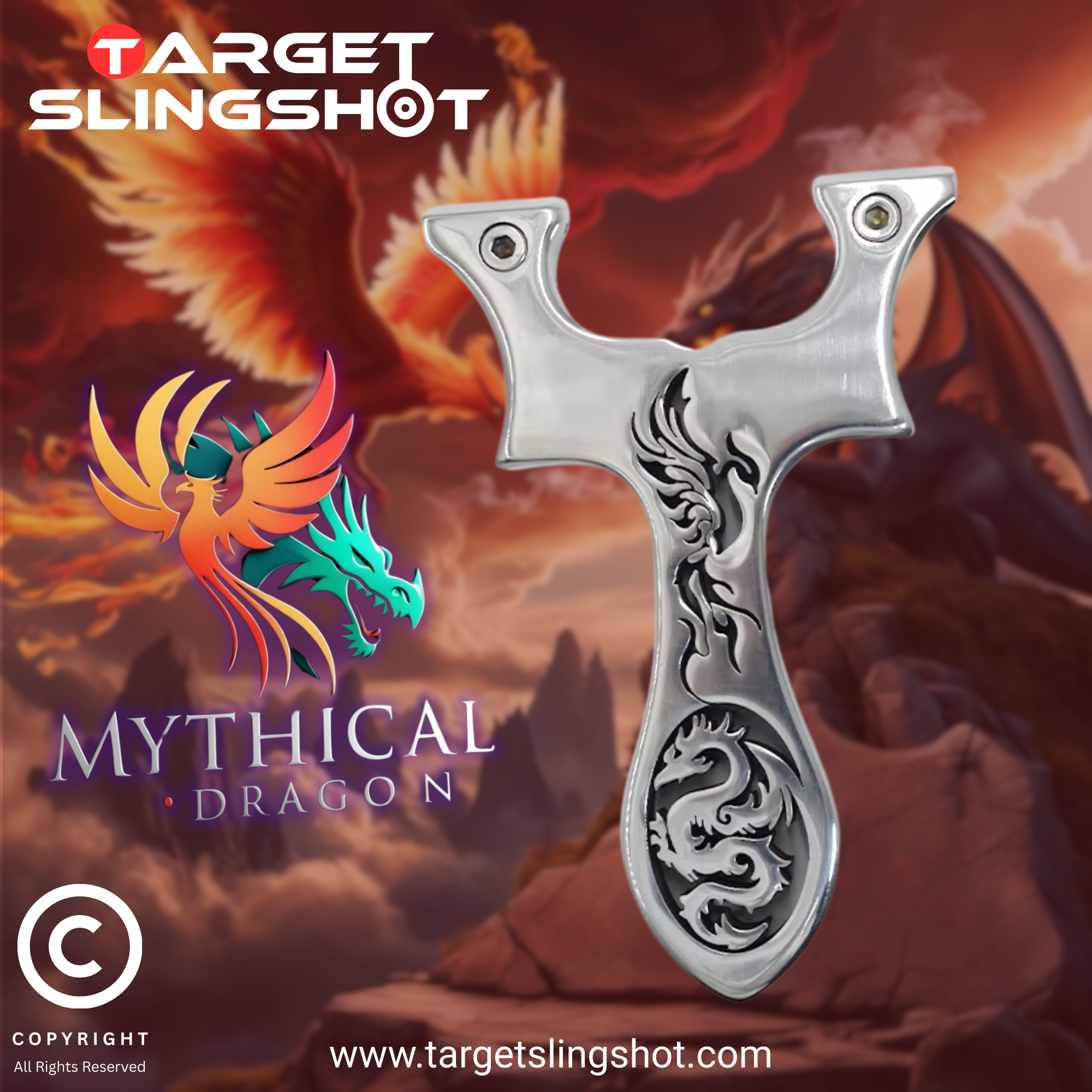 Mythical Dragon Stainless Steel Slingshot