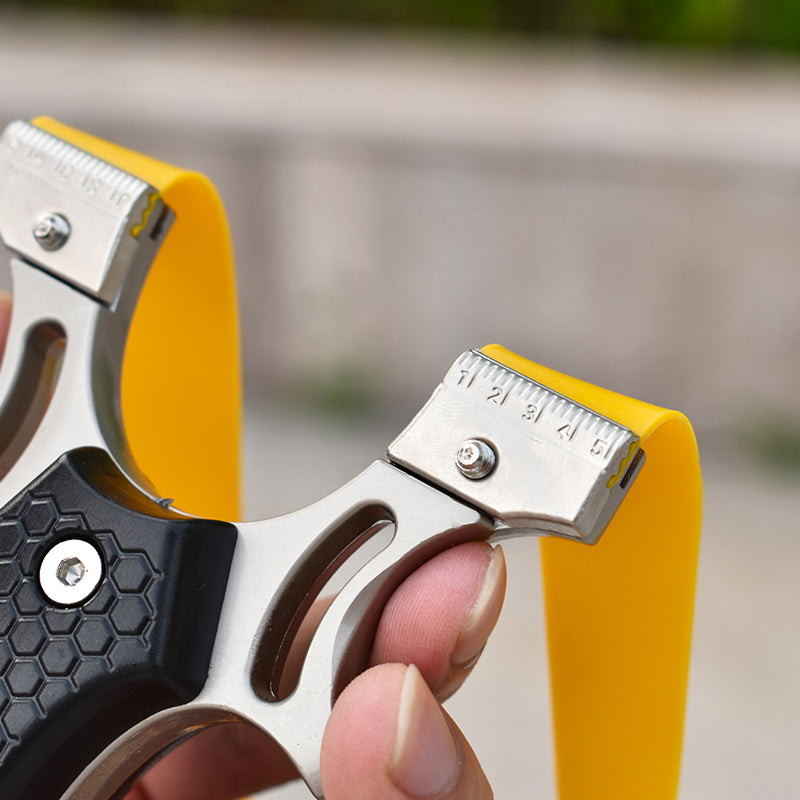 Rosy Brown New Solid Zinc Alloy Resin Black Patch Slingshot INDIAN SLINGSHOT