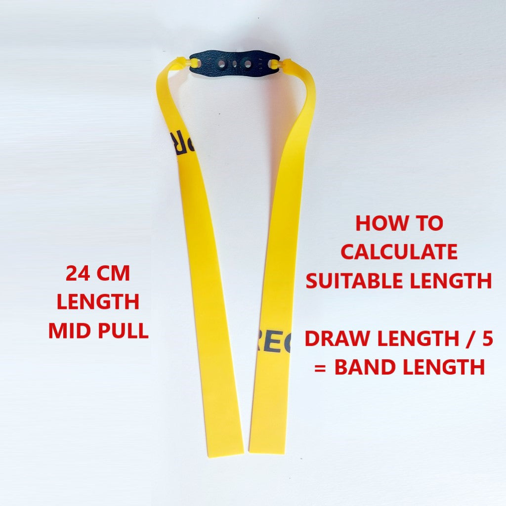 Lavender New 24CM Length Mid Pull Rubber Band 0.55mm-1.0mm Thickness High Quality Slingshot Catapult Accessories and Replacement Flat Bands - 1 Set INDIAN SLINGSHOT