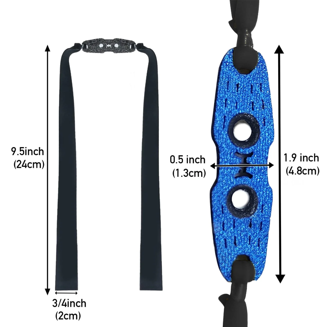 Black Demon Flat Slingshot Rubber Band (0.75mm & 0.80mm of Thickness)