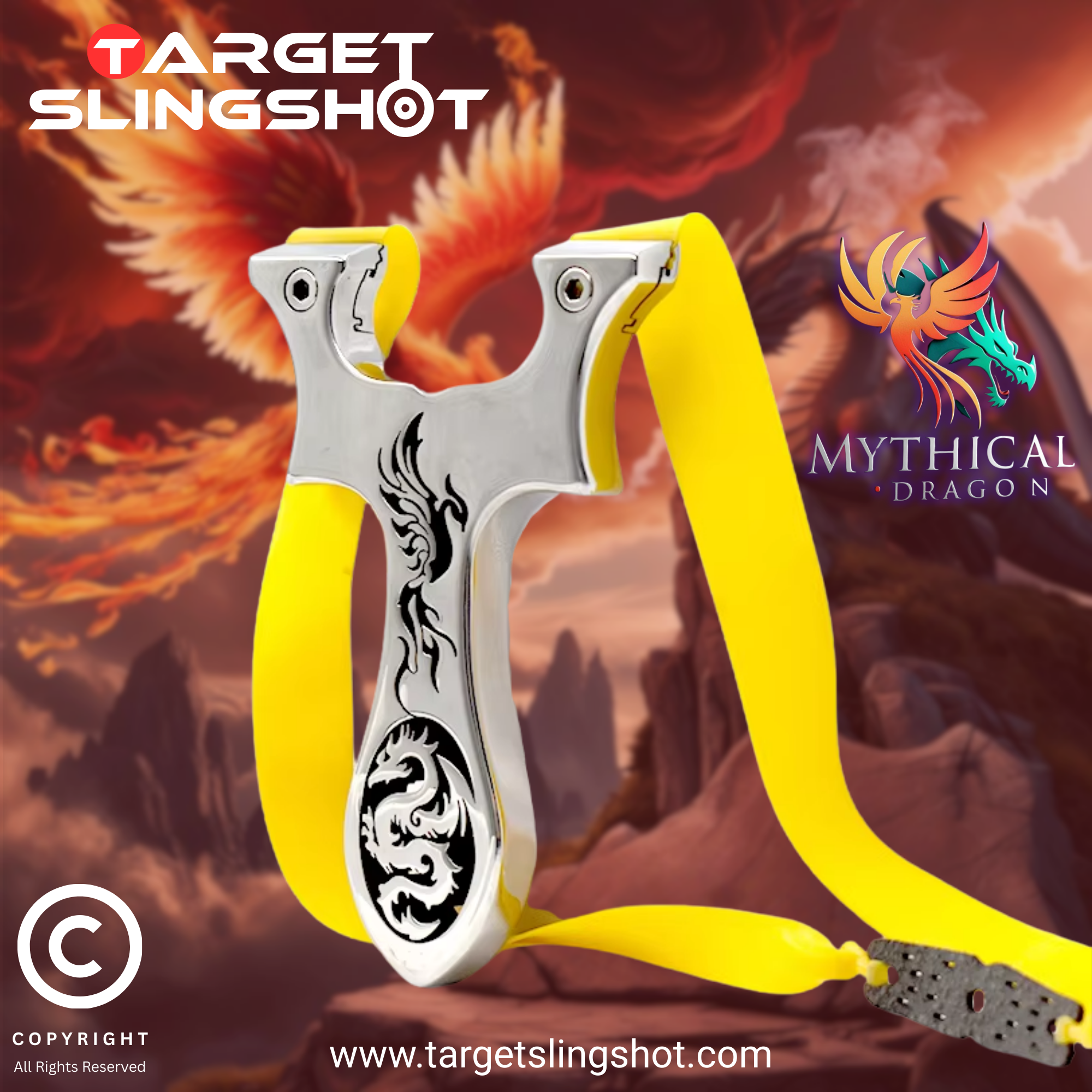 Mythical Dragon Stainless Steel Slingshot