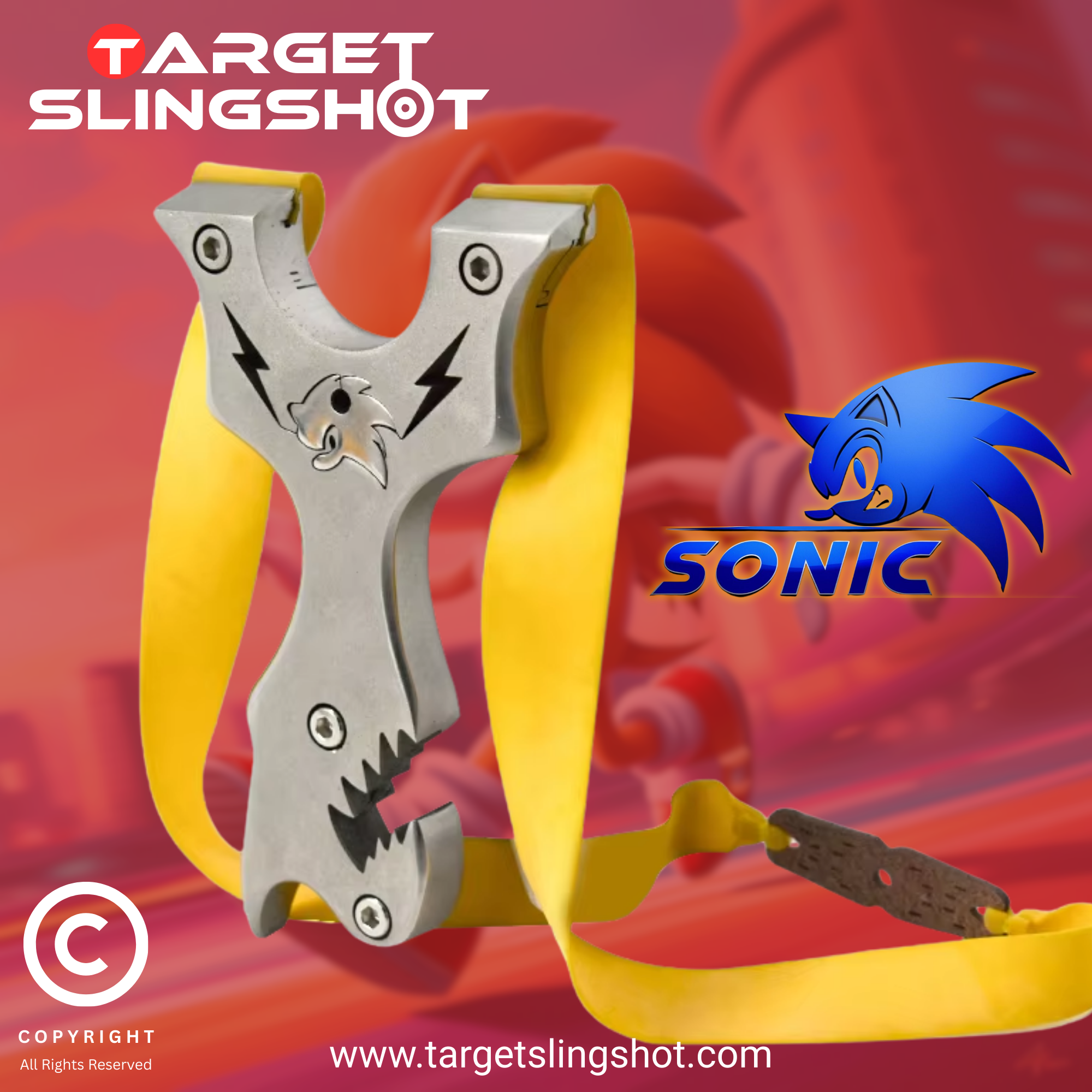 Sonic Design Stainless Steel Slingshot