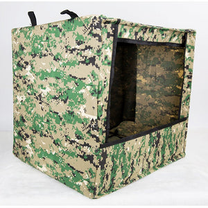 Dark Slate Gray 39x39cm Slingshot Target Box Stainless Steel Target Box Duble Muffler Cloth Practice Projectile Shooting Target Folding