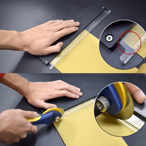 Dark Slate Gray 60mm Rotary Cutter for Multifunctional cutting knife with ruler set for cutting rubber band slingshot accessories