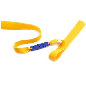 Goldenrod 10 Pieces Slingshot Rubber 24cm length 0.60MM 0.70mm Mid Pull Long Pull Butterfly Slingshot Yellow Flat Rubber Band PIAOYU