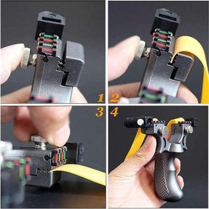 Dark Slate Gray 98K Grey Resin Strong Fiber Slingshot SLINGSTER