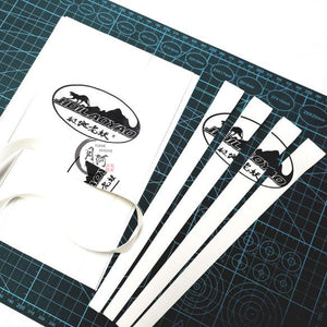 Unrolled flat white latex band for slingshots, flexible and long-lasting performanceMARKSMAN