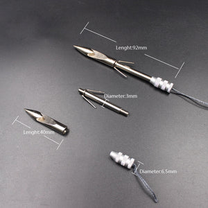 Dim Gray Short Stainless Steel Basic Fishing Darts MARKSMAN