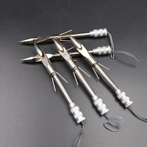 Dim Gray Short Stainless Steel Basic Fishing Darts MARKSMAN