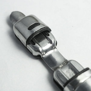 Dark Slate Gray Silver Stainless Steel Fishing Reel Seat Rod MARKSMAN