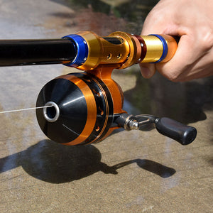 Rosy Brown SY20 Dart Wheel Closed Built-In Fishing Reel MARKSMAN