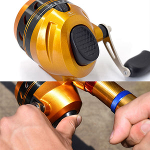 Rosy Brown SY20 Dart Wheel Closed Built-In Fishing Reel MARKSMAN