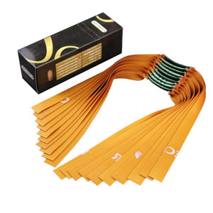 Goldenrod Thickened Flat Rubber Band Roll Gold 0.85mm-2.0mm Slingshot Outdoor Sports Shooting Accessories INDIAN SLINGSHOT