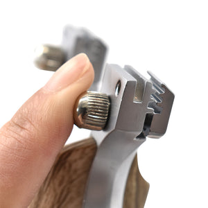 Dim Gray New Alloy Wood Patch High Precision Slingshot INDIAN SLINGSHOT