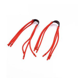Lavender Blush High-Quality Powerful 3 Strand Layer Six Red Round Rubber Latex Tubes Rubber Band Slingshot Accessories INDIAN SLINGSHOT
