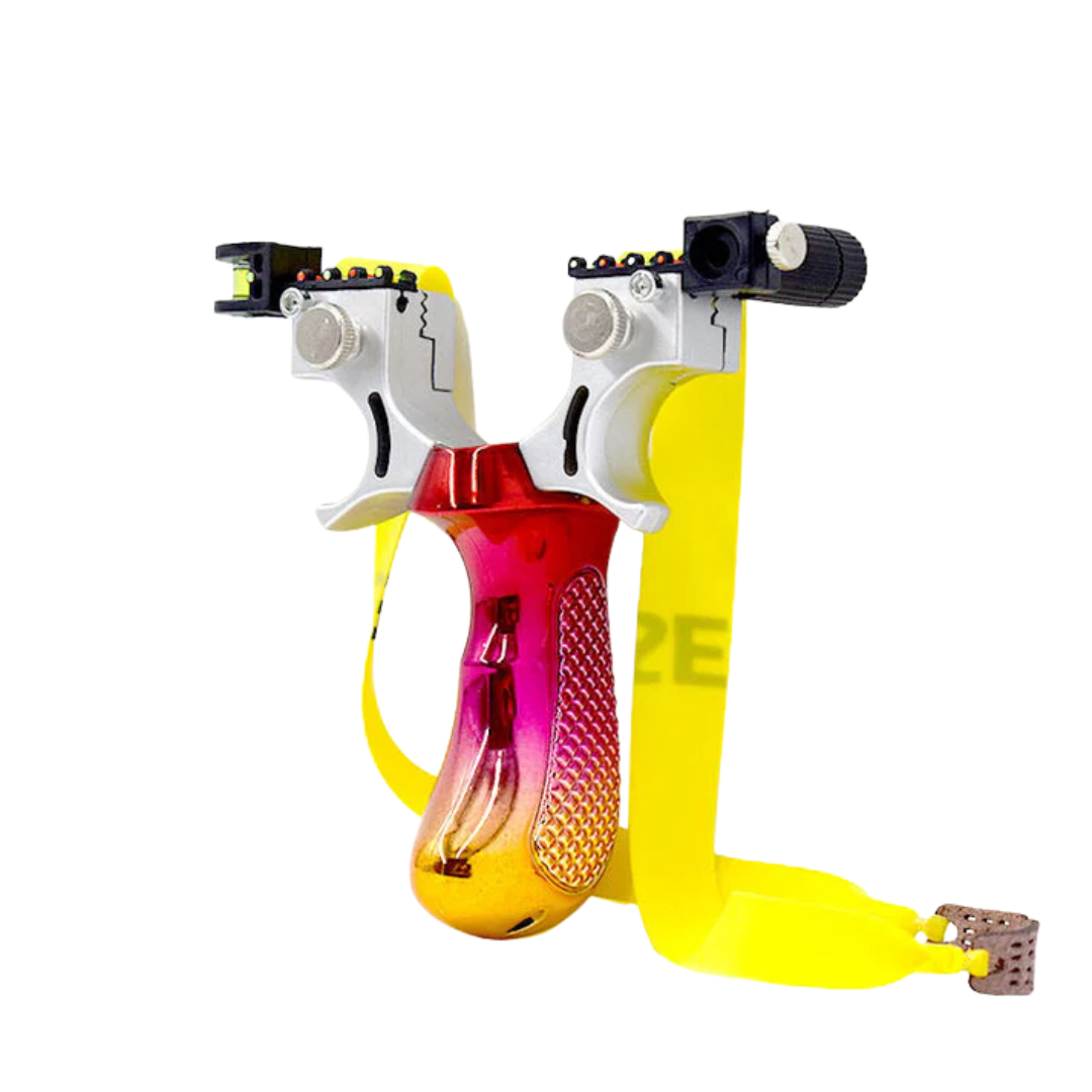 Red And Yellow Gradient Infrared Laser Resin Slingshot