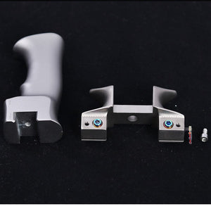 Black Mascot Aluminum Handle Fast Pressing Elephant Competitive Clip Stainless Steel Outdoor Shooting Slingshot INDIAN SLINGSHOT