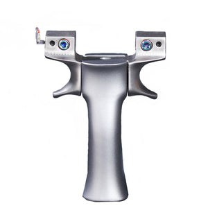 Gray Mascot Aluminum Handle Fast Pressing Elephant Competitive Clip Stainless Steel Outdoor Shooting Slingshot INDIAN SLINGSHOT