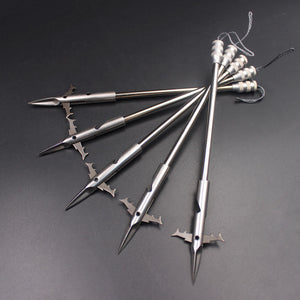 Dim Gray Willow Leaf Shark Stainless Steel Fishing Dart MARKSMAN