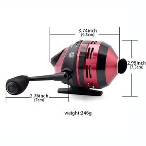 Rosy Brown Twin Fish New TR25 Aluminum Metal Cover Fishing Reel TWIN FISH