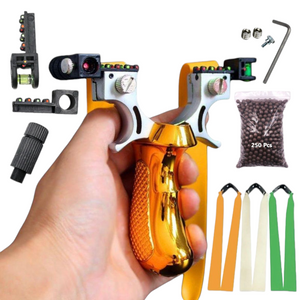 Wheat New Professional Alloy Bow Head Resin Handled Slingshot SLINGSTER