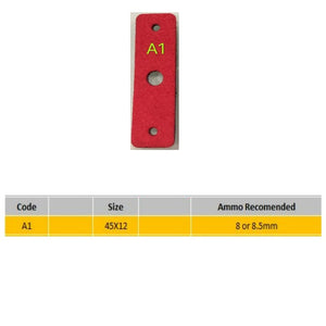 Gray Microfiber Super Fiber Slingshot Pit Pouch with Center Positioning Hole & Double pits for locating INDIAN SLINGSHOT