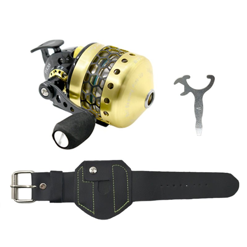 Pale Goldenrod High Quality Fishing Reel Honeycomb PX35 Metal Front Cover Fishing Reel