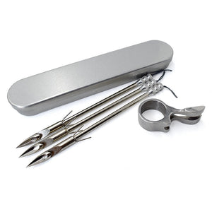 Hot sale stainless steel bow fishing reel high quality darts sharp head arrow hunting shooting skills fishing set - INDIAN SLINGSHOT