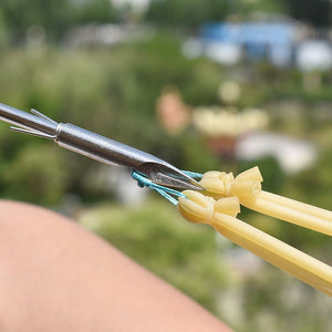 Hot sale stainless steel bow fishing reel high quality darts sharp head arrow hunting shooting skills fishing set - INDIAN SLINGSHOT