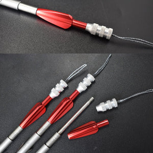 Hot sale stainless steel bow fishing slingshot high quality darts thin head arrow hunting shooting skills fishing set - INDIAN SLINGSHOT