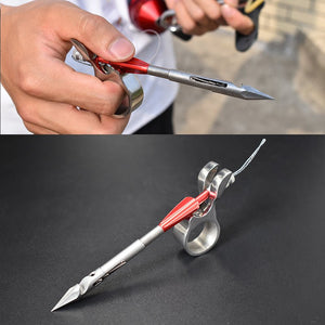Hot sale stainless steel bow fishing slingshot high quality darts thin head arrow hunting shooting skills fishing set - INDIAN SLINGSHOT