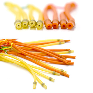 Goldenrod Powerful Slingshot Fish Rubber Band Yellow and Orange Outdoor Shooting Slingshot Accessory INDIAN SLINGSHOT