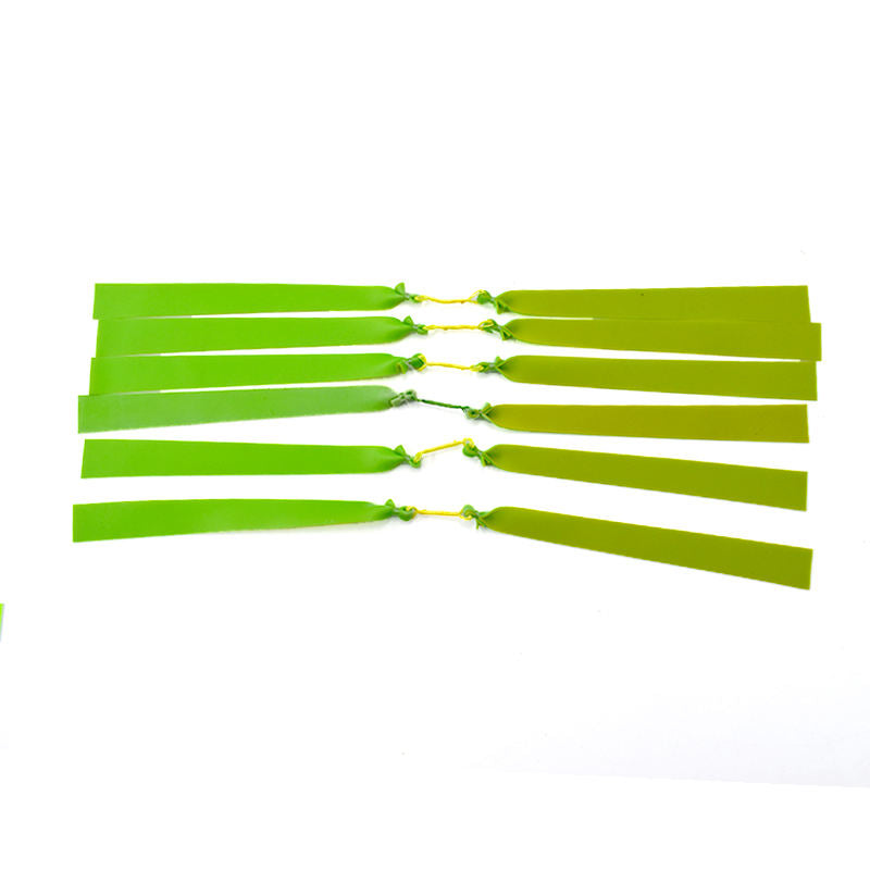 Yellow Green Slingshot Rubber Band 1.0mm Thickness Multicolor High Elasticity for Outdoor Long Rod Shooting INDIAN SLINGSHOT