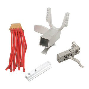 Gray DIY High Velocity Powerful Mechanical Slingshot Rifle Gun With Release Trigger Device, Head & Rubber Band Accessories INDIAN SLINGSHOT