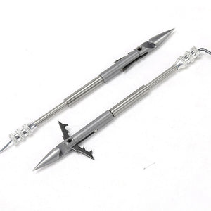 Light Gray Willow Leaf Shark Front Stability Steel Dart MARKSMAN