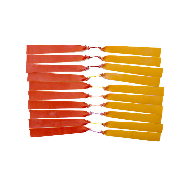 Chocolate Slingshot Rubber Band 1.0mm Thickness Multicolor High Elasticity for Outdoor Long Rod Shooting INDIAN SLINGSHOT