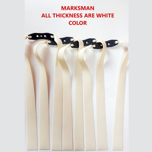 Light Gray New 24CM Length Mid Pull Rubber Band 0.55mm-1.0mm Thickness High Quality Slingshot Catapult Accessories and Replacement Flat Bands - 1 Set INDIAN SLINGSHOT