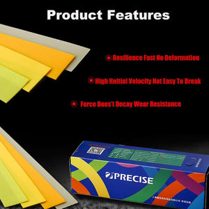 Colorful PRECISE slingshot flat rubber bands, 2m roll, latex with consistent rebound