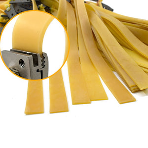 Slingshots Flat Rubber Band Thicknes 1.5mm plain Catapult Natural Latex Flat Elastic Resilient for Shooting - INDIAN SLINGSHOT