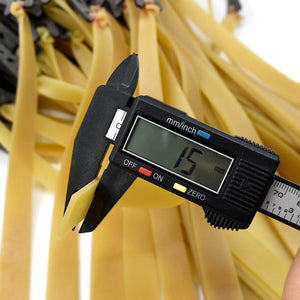 Dark Khaki New 24CM Length Mid Pull Rubber Band 0.55mm-1.0mm Thickness High Quality Slingshot Catapult Accessories and Replacement Flat Bands - 1 Set INDIAN SLINGSHOT