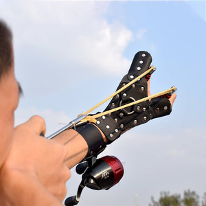Stainless steel high pressure slingshot Outdoor hunting fish shooting professional slingshot - INDIAN SLINGSHOT