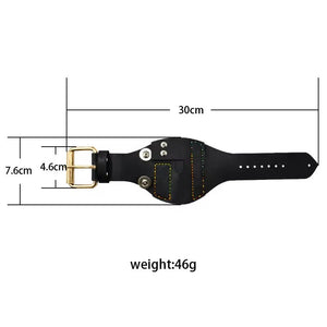Black Magnetic Leather Wristband Slingshots Protector For Fishing INDIAN SLINGSHOT