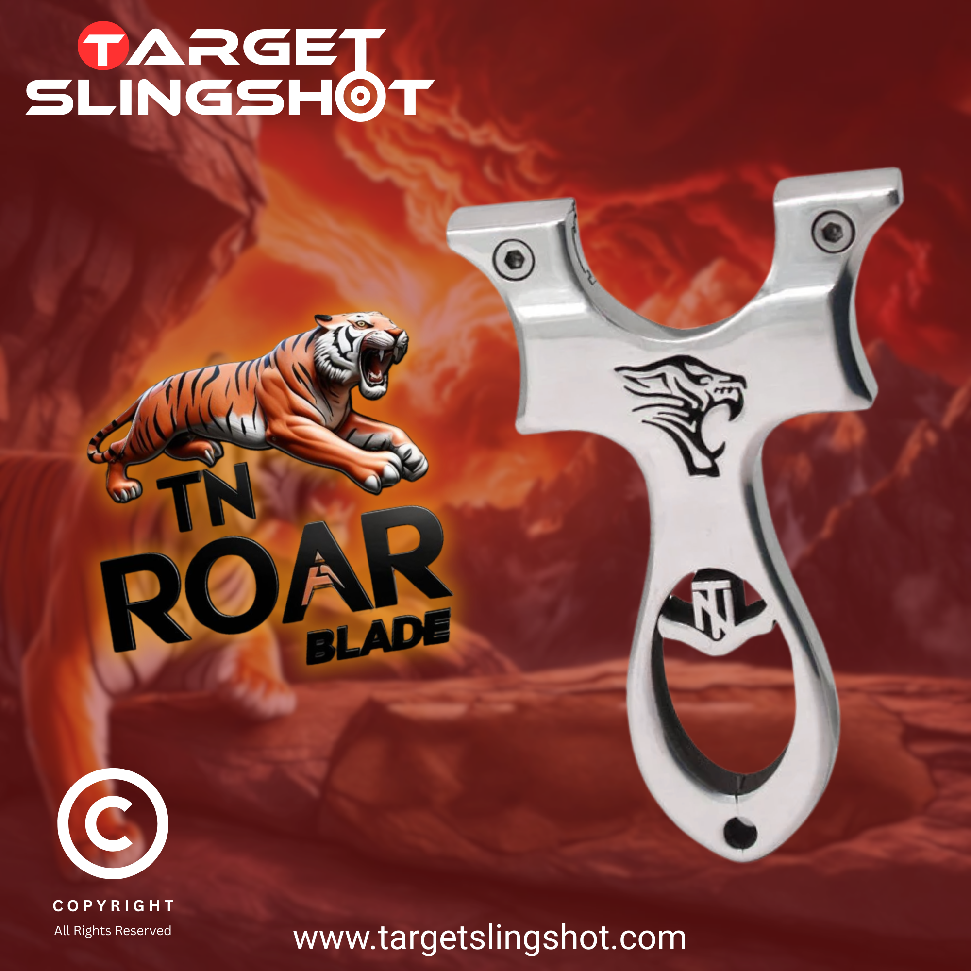 TN Roar Blade Stainless Steel Slingshot