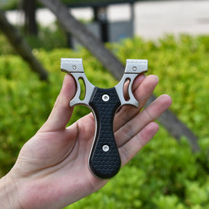 Dark Olive Green New Solid Zinc Alloy Resin Black Patch Slingshot INDIAN SLINGSHOT