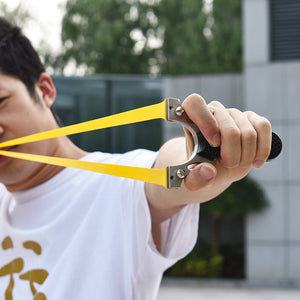 Gray New Solid Zinc Alloy Resin Black Patch Slingshot INDIAN SLINGSHOT