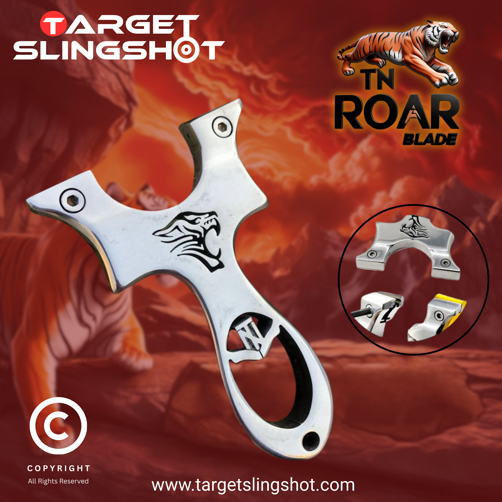 TN Roar Blade Stainless Steel Slingshot