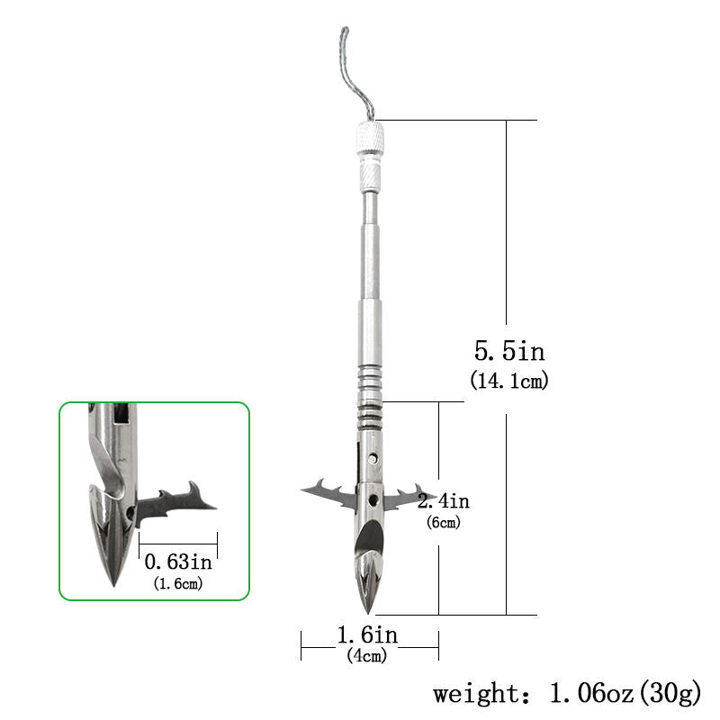 Gray 3 Wings Zebra Fishing Dart MARKSMAN